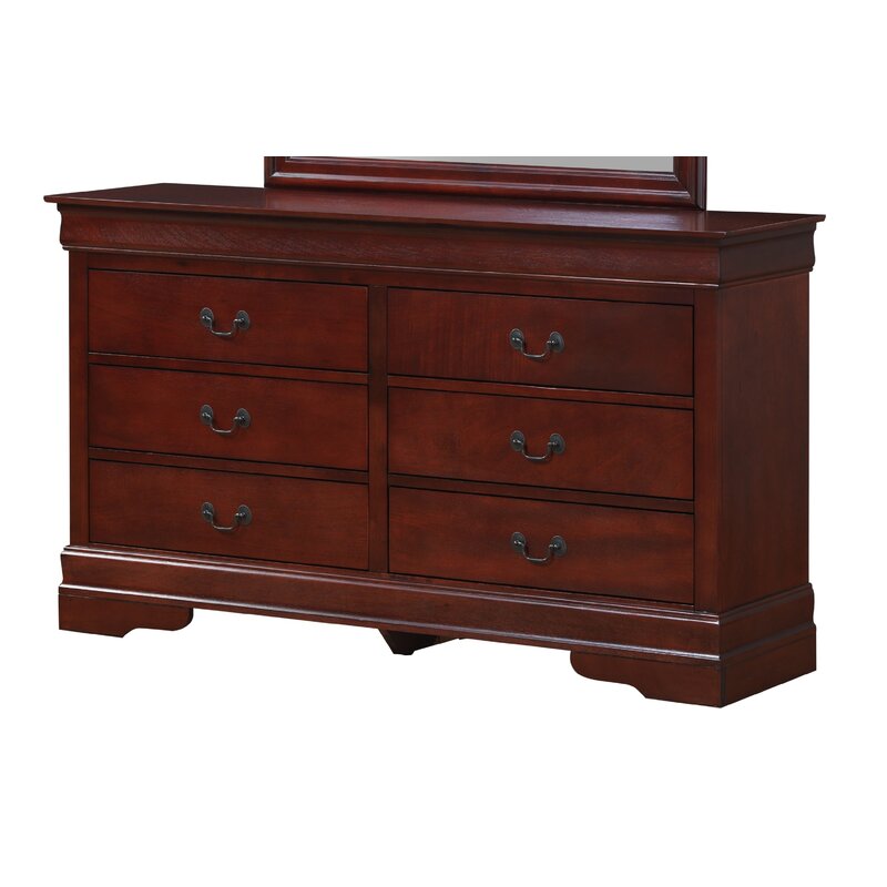 Glory Furniture Louis Phillipe 6 Drawer Dresser Reviews Wayfair